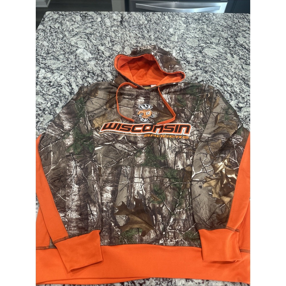 Wisconsin Badgers Bucky Real Tree Xtra‎ Hoodie Signature Concepts Medium